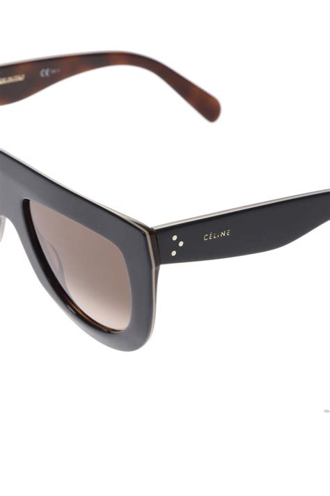 celine shadow sunglasses black khaki|authentic Celine sunglasses.